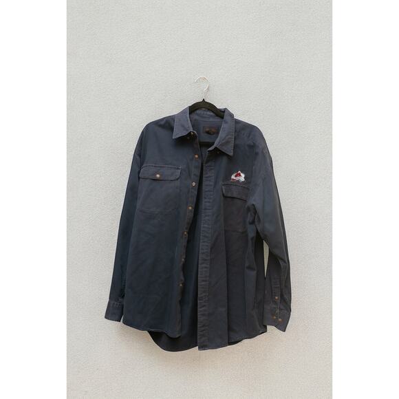 Vintage Antigua Colorado Avalanche NHL Button-Up Shirt – Size L - Picture 4 of 5